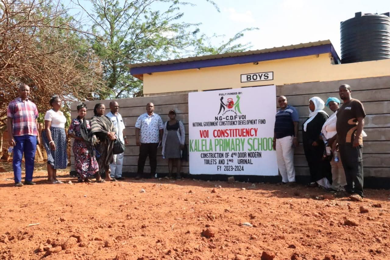 Construction of toilet-Kalela primary school