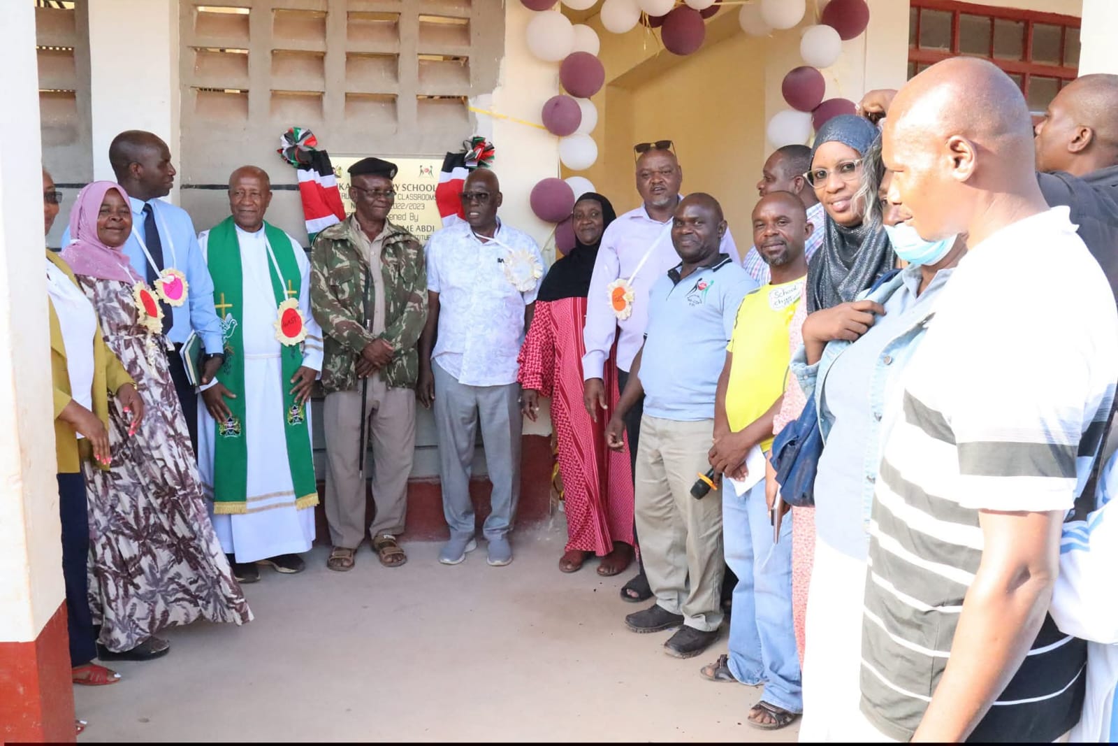 Construction of classroom and provision of desks
