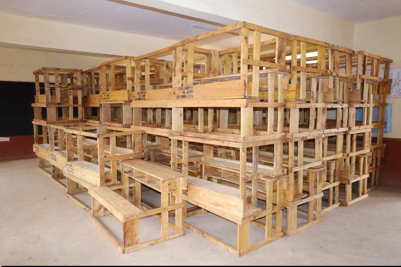 Construction of classroom and provision of desks gallery 5