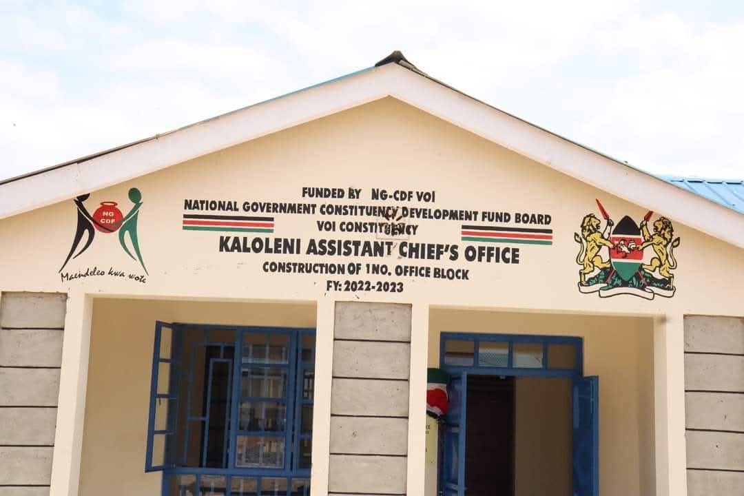 Construction of kaloleni assistants chiefs office