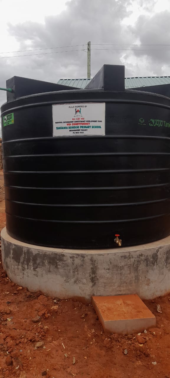 Provision of water tank in Tanzania bondeni primary school