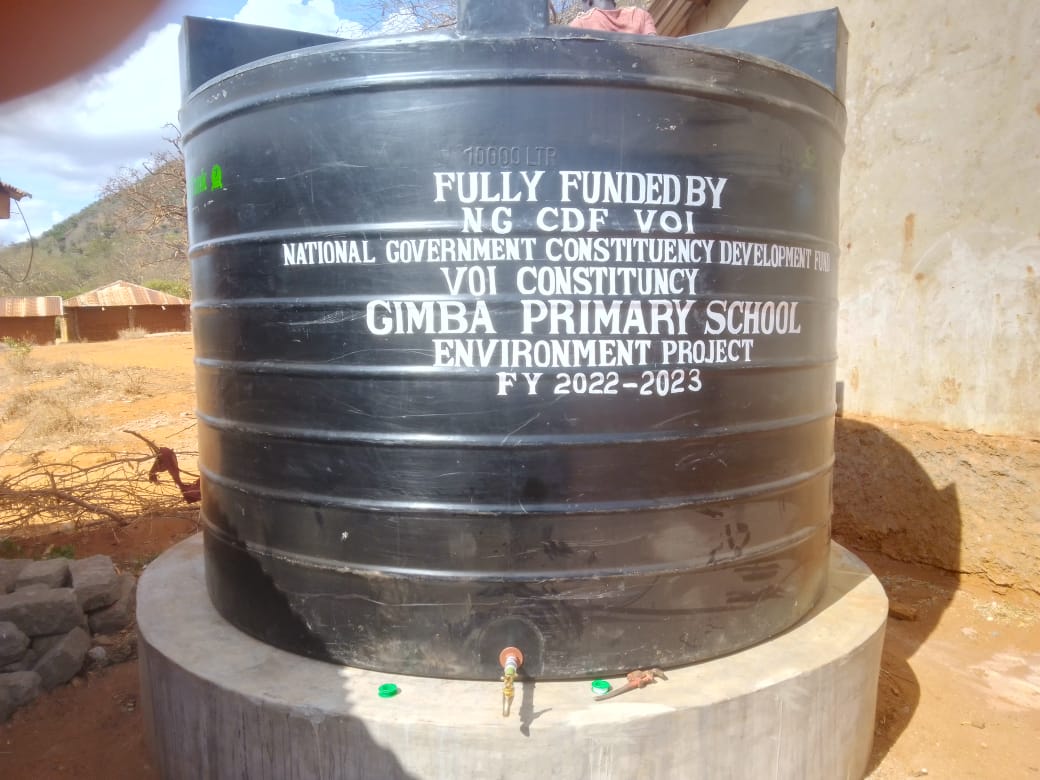 Provision of water tank to Gimba primary school