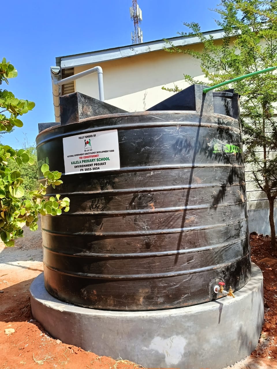 Provision of water tank to Kalela primary school